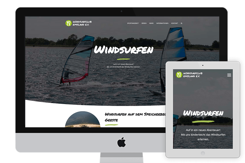 Webseite des Windsurfclub Emsland e.V.