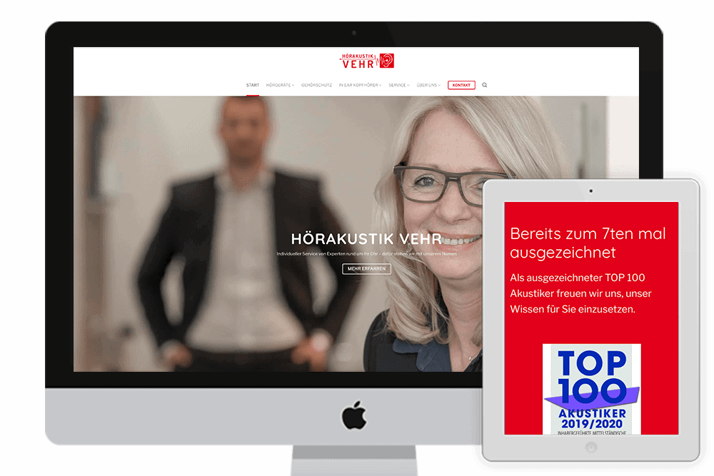 Webdesign Hörgeräte Vehr