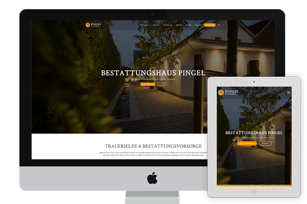 Bestattungshaus Pingel Redesign