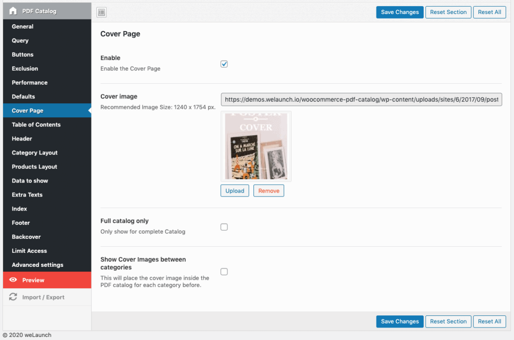 add a pdf cover page