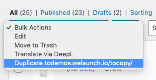 Massen-Duplikatprodukte
