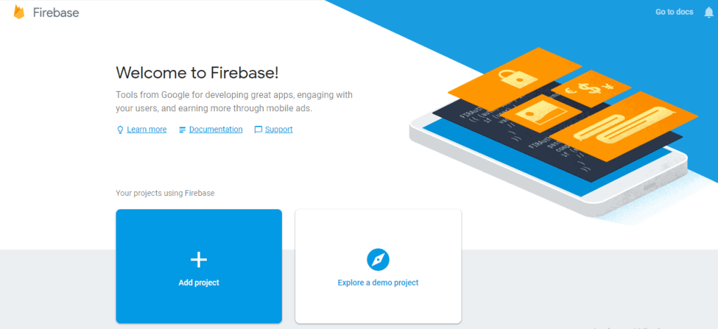 Firebase Projekt erstellen