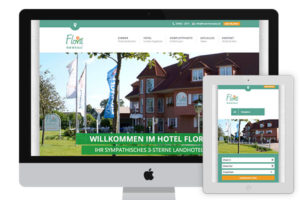 Webpage of Hotel Flora