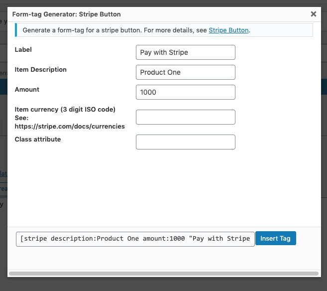 cf7 stripe form tag handler