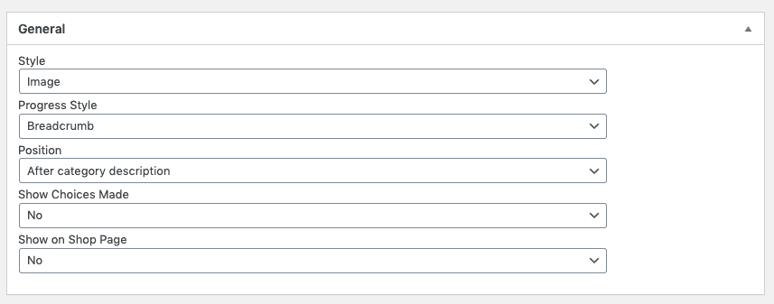 guided selling general options