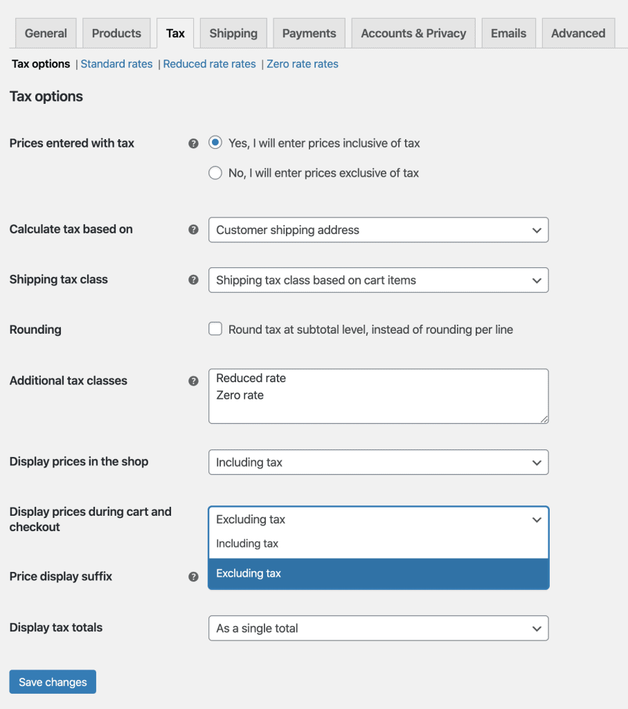 show taxes as new line in woocommerce pdf invoice