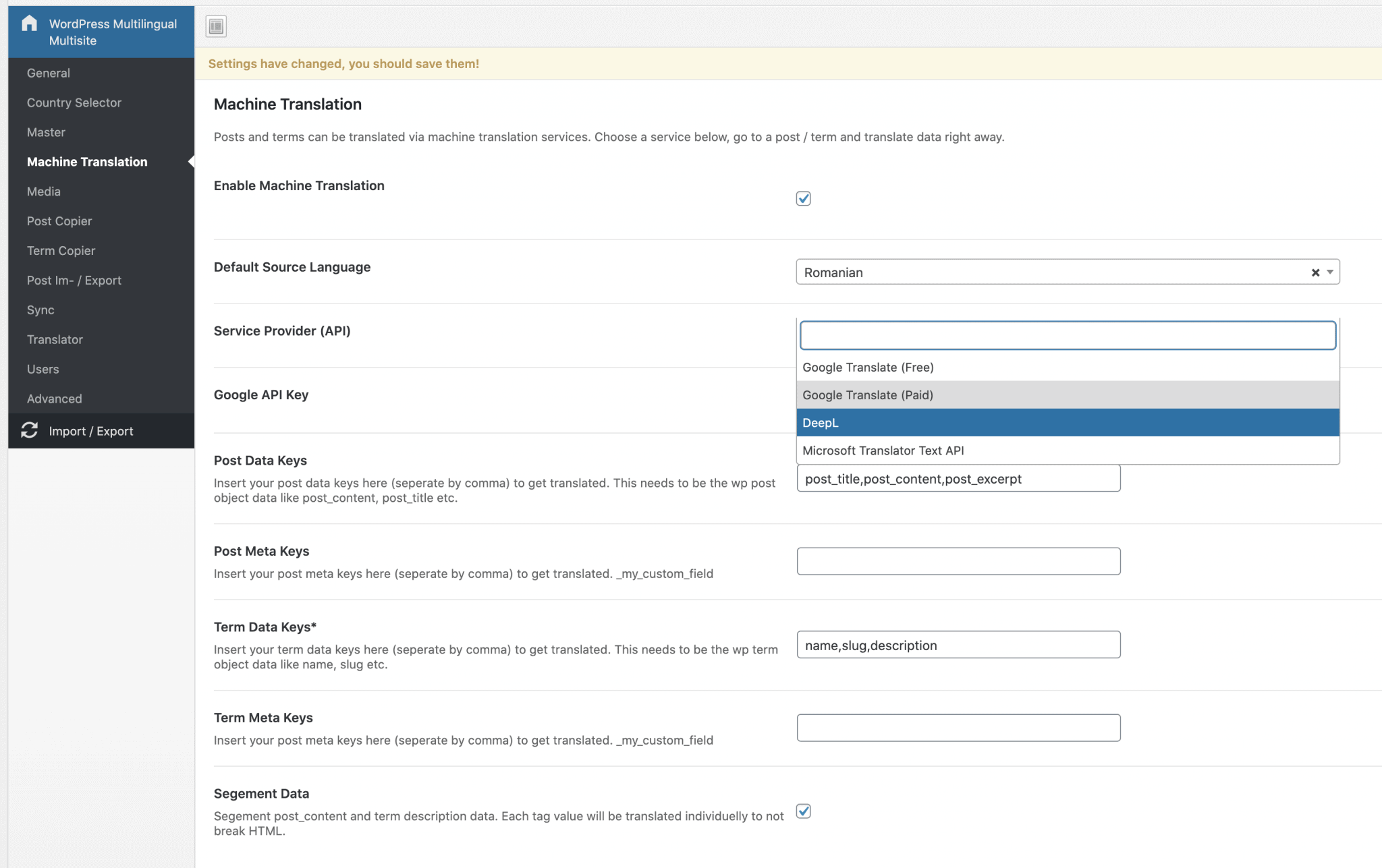 How to setup WordPress Machine Translation - weLaunch