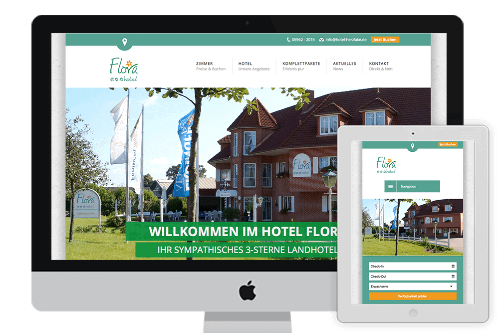 Hotel Flora Website