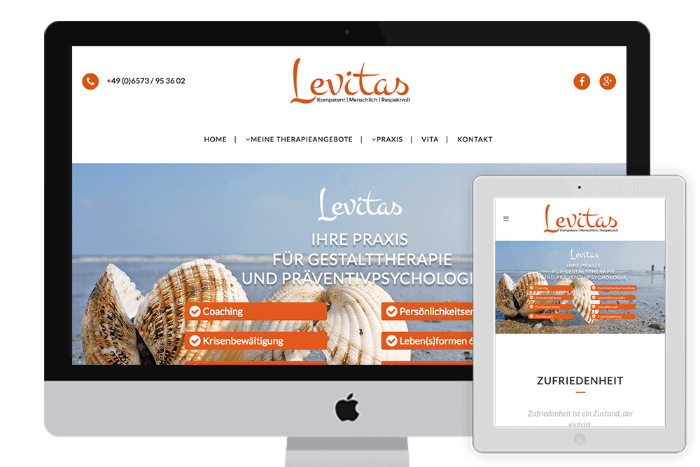 Levitas WordPress website