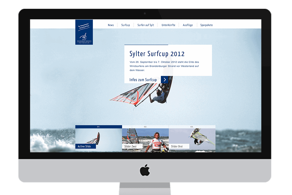 Sylter Surfcup webdesign