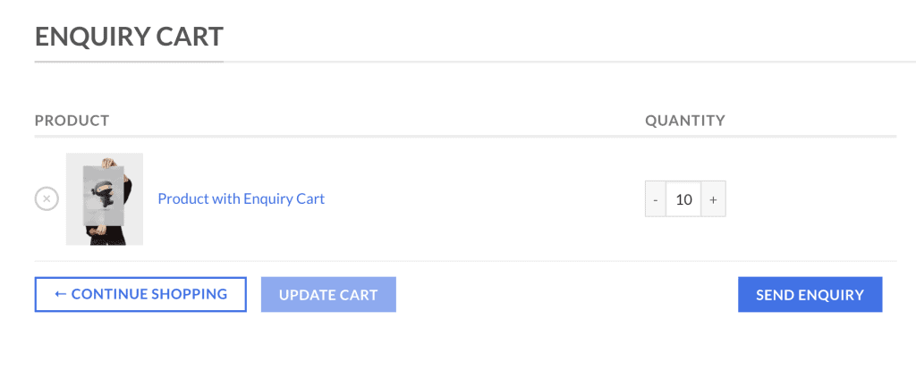 enquiry cart