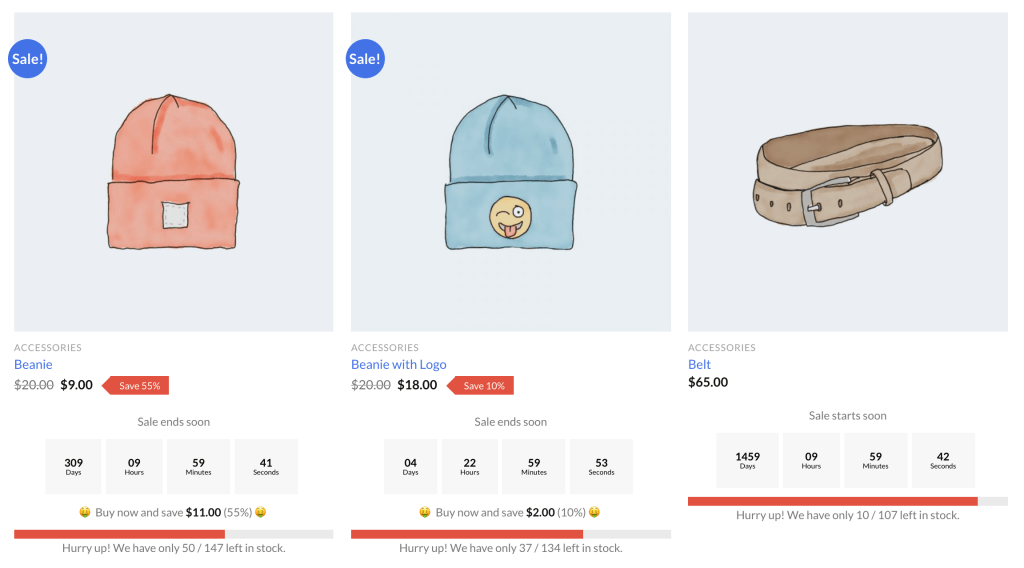 woocommerce category sales trigger