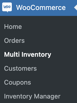 multi inventory menu