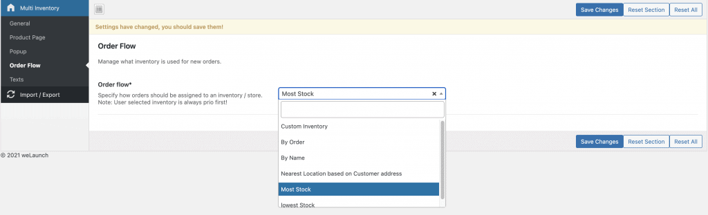 Backend Order flow