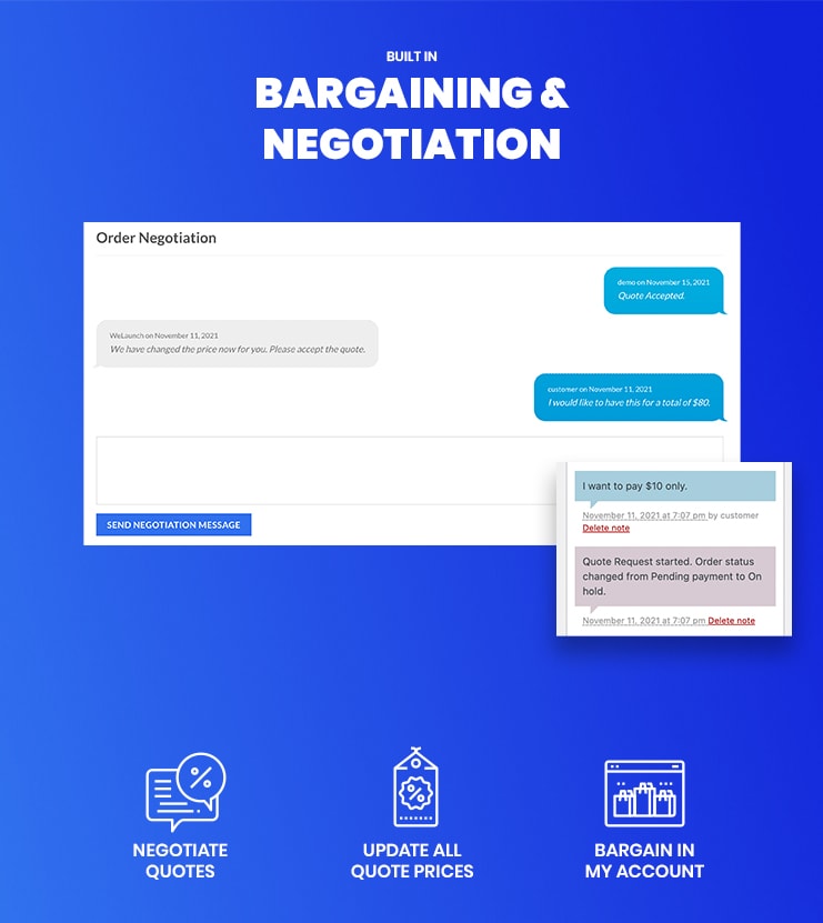 Quote Bargaining & Negotiation