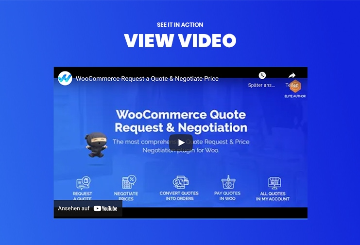WooCommerce Request a quote & Bargaining Video