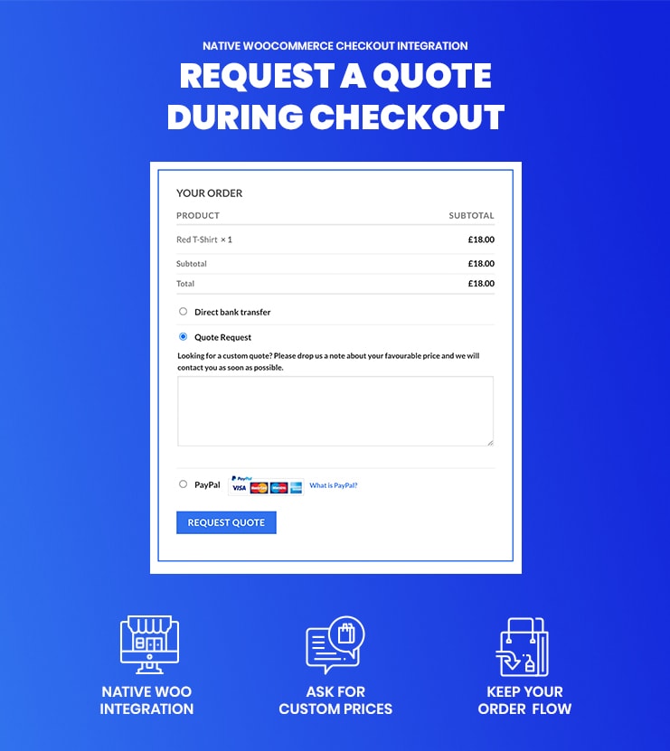 WooCommerce Request a Quote during Checkout
