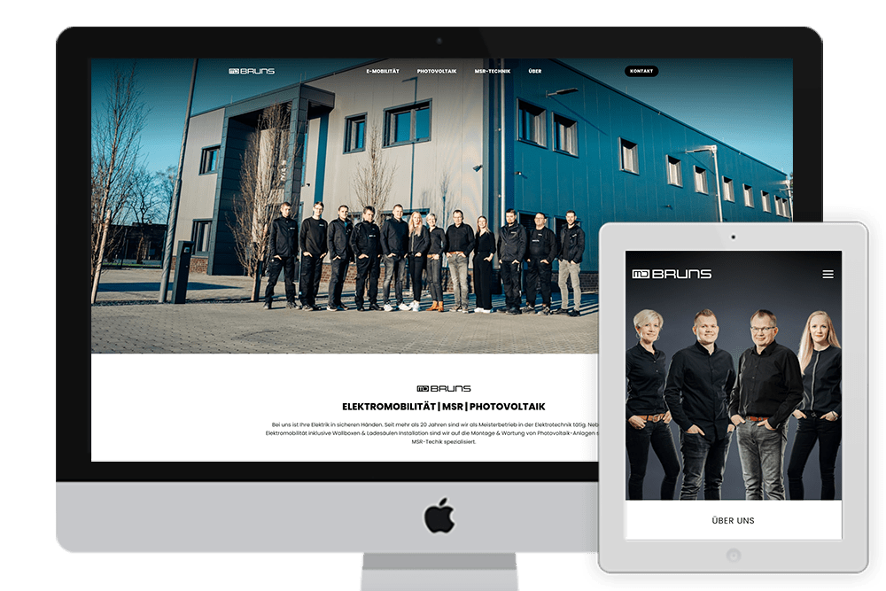 Bruns electrician Webdesign