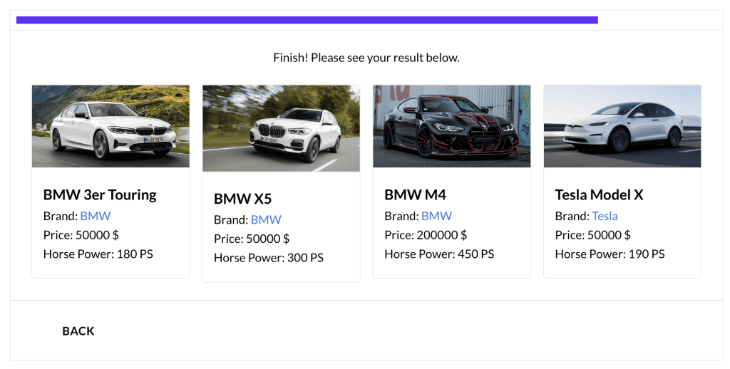 custom post type results