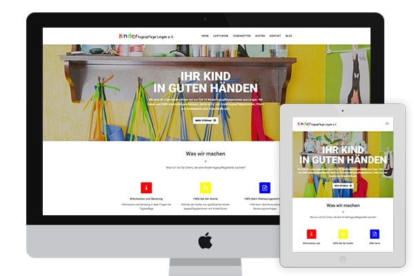 Kindertagespflege Lingen e.V. Website