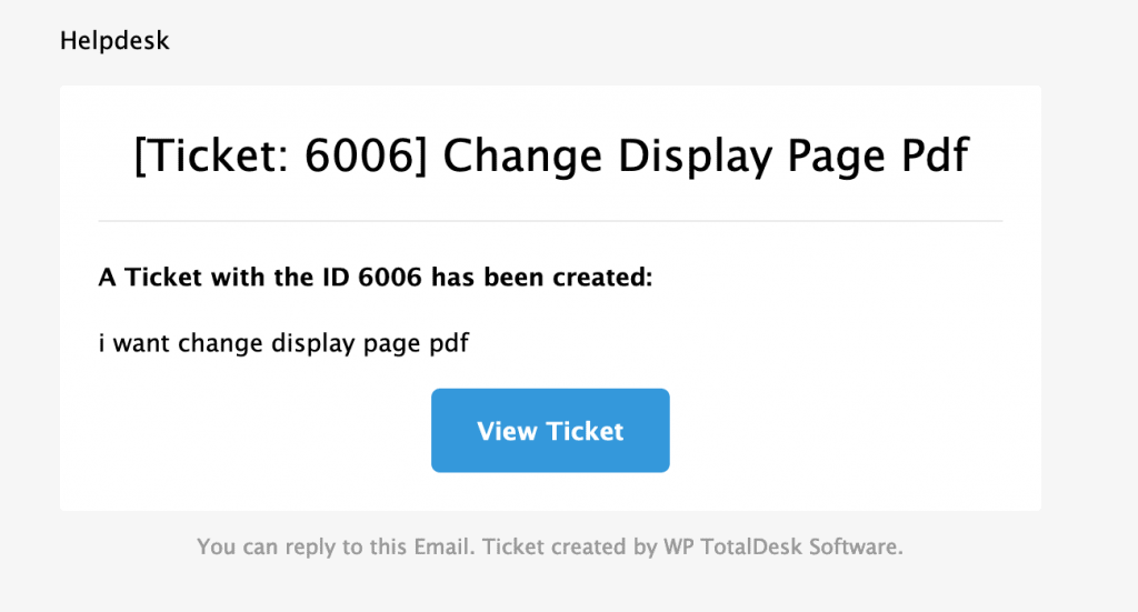 ticket email notification