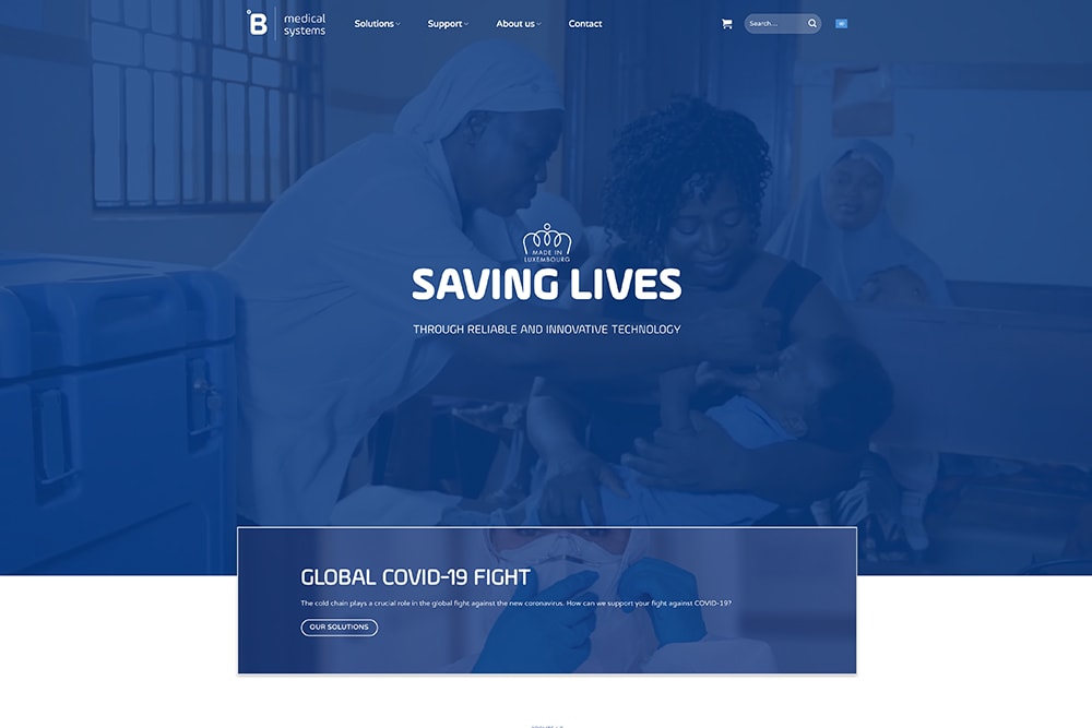 B Medical Systems homepage