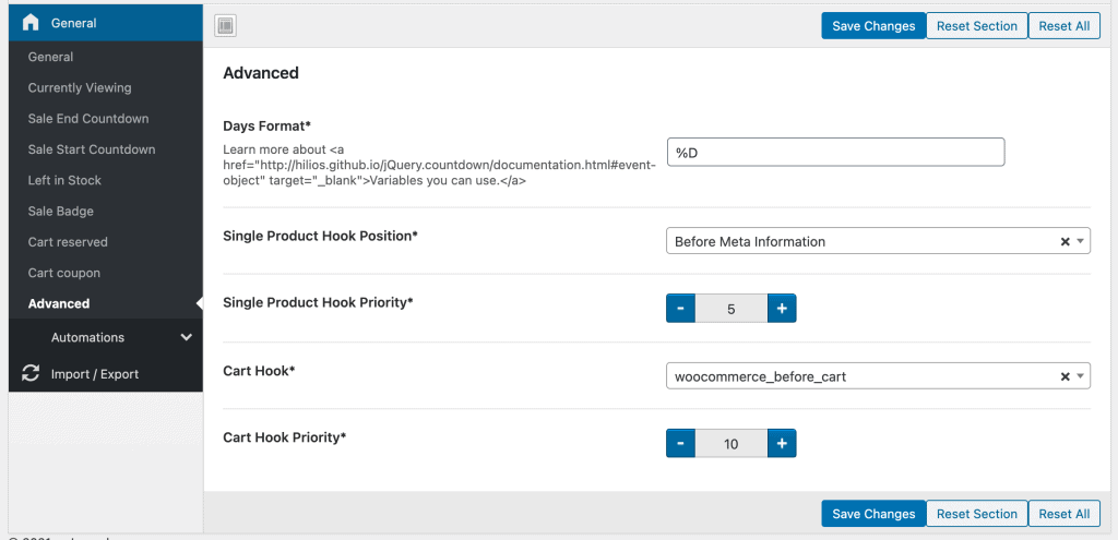 advanced dark pattern settings