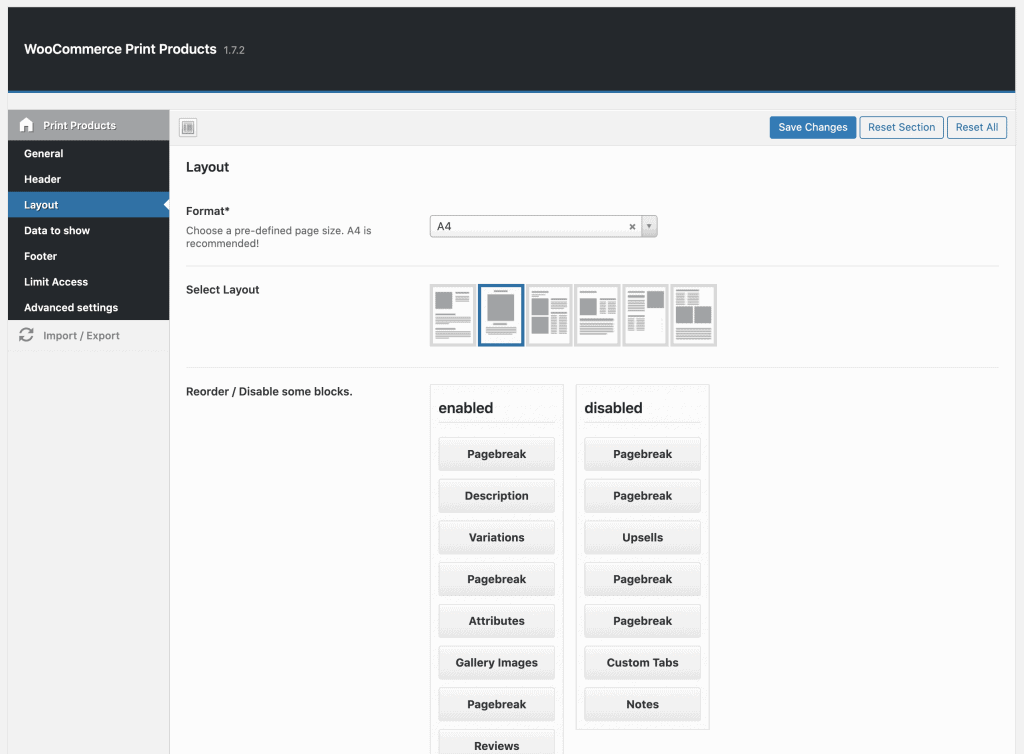 plugin settings