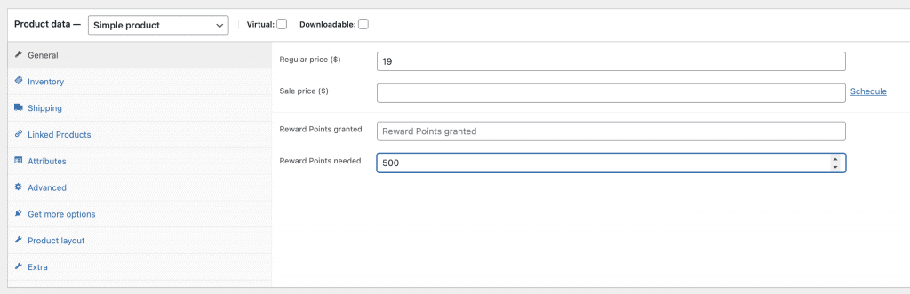 set points needed to get this product for free