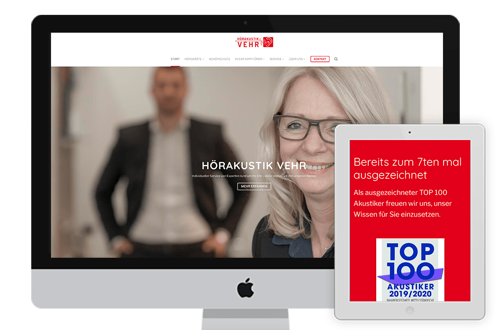 Webdesign Hearing aids Vehr