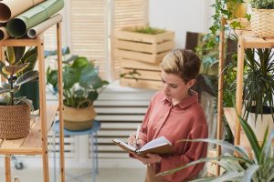 Female Flower Shop Owner