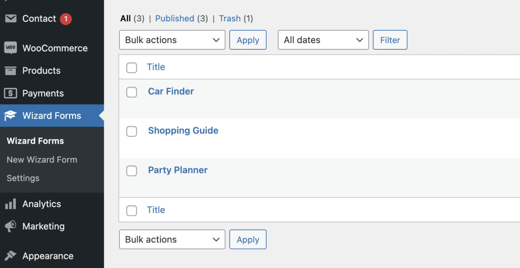 Een prijsberekeningsformulier in meerdere stappen maken in WordPress